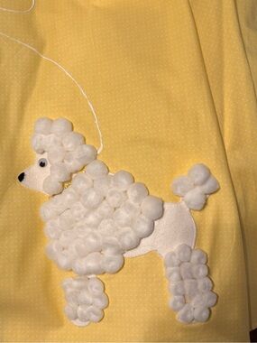 Handmade 1950s Style Poodle Skirt Yellow Rockabilly Costume Crinoline Sock Hop